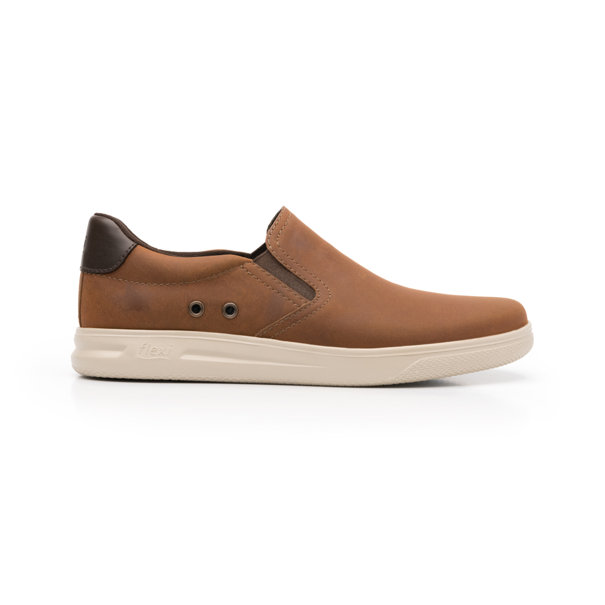 Sneaker Casual Sport Flexi Con Suela Extra Ligera Para Hombre - Estilo 401204 Honey