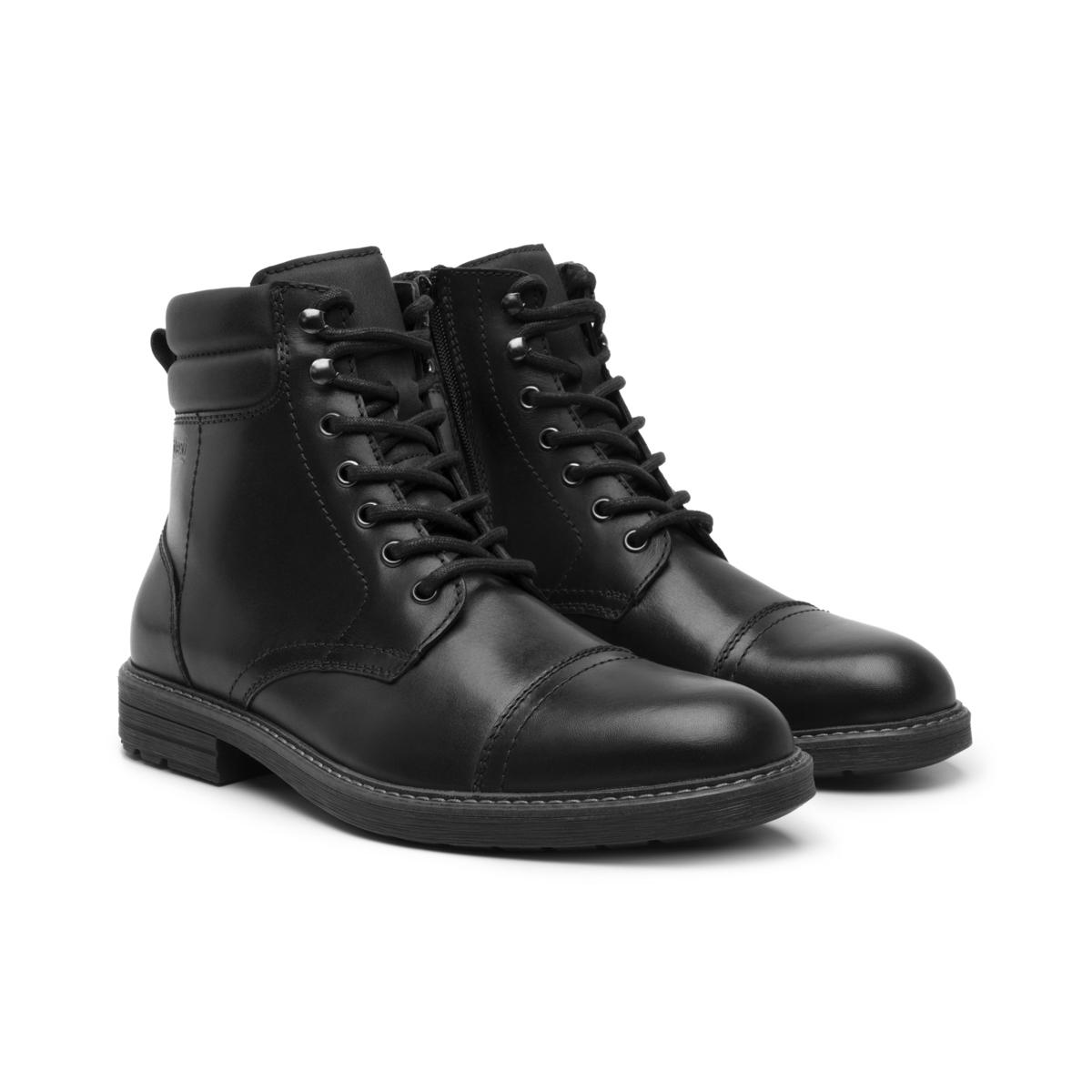 Men's Casual Leather Boot Style 402516 Black