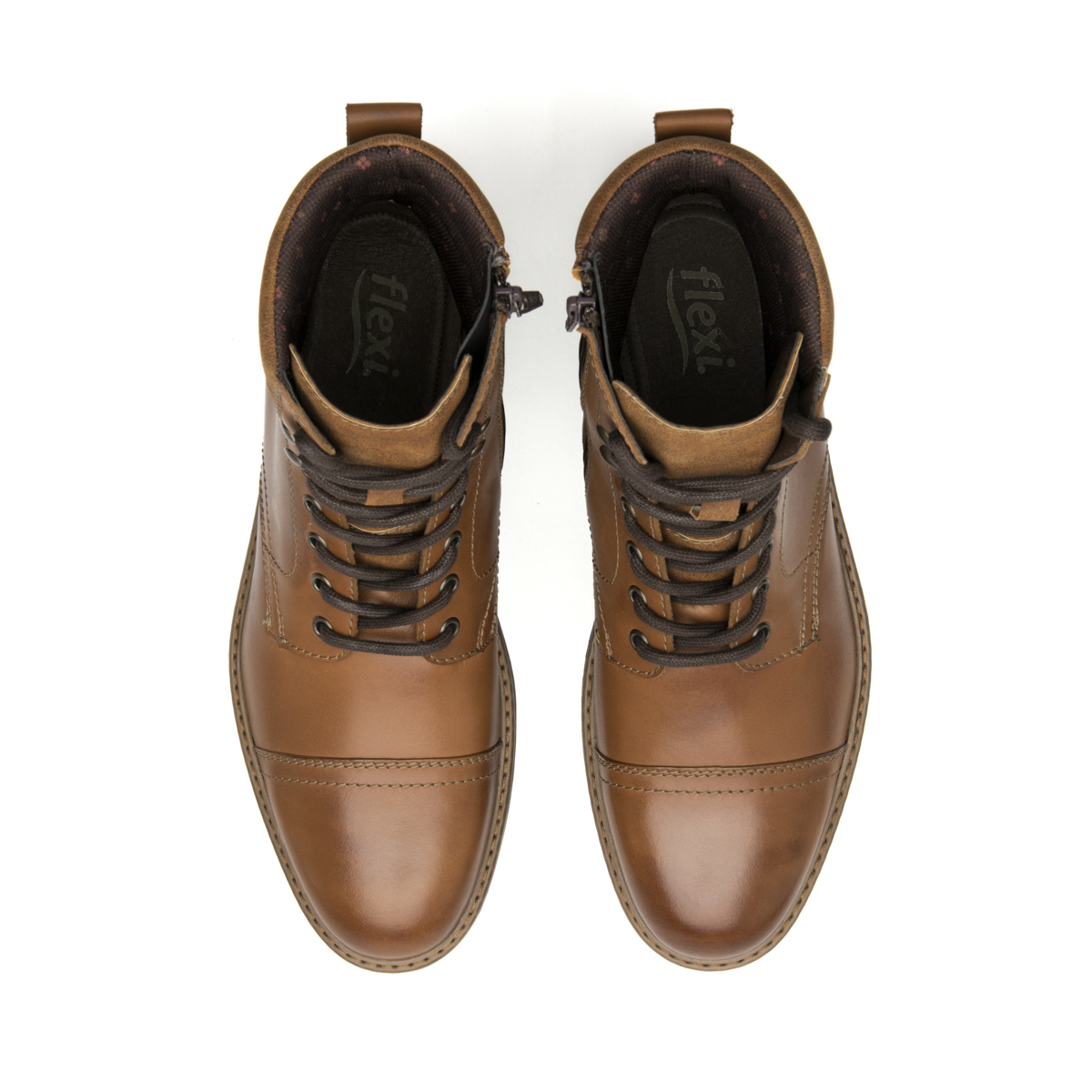 Men's Casual Leather Boot Style 402516 Tan