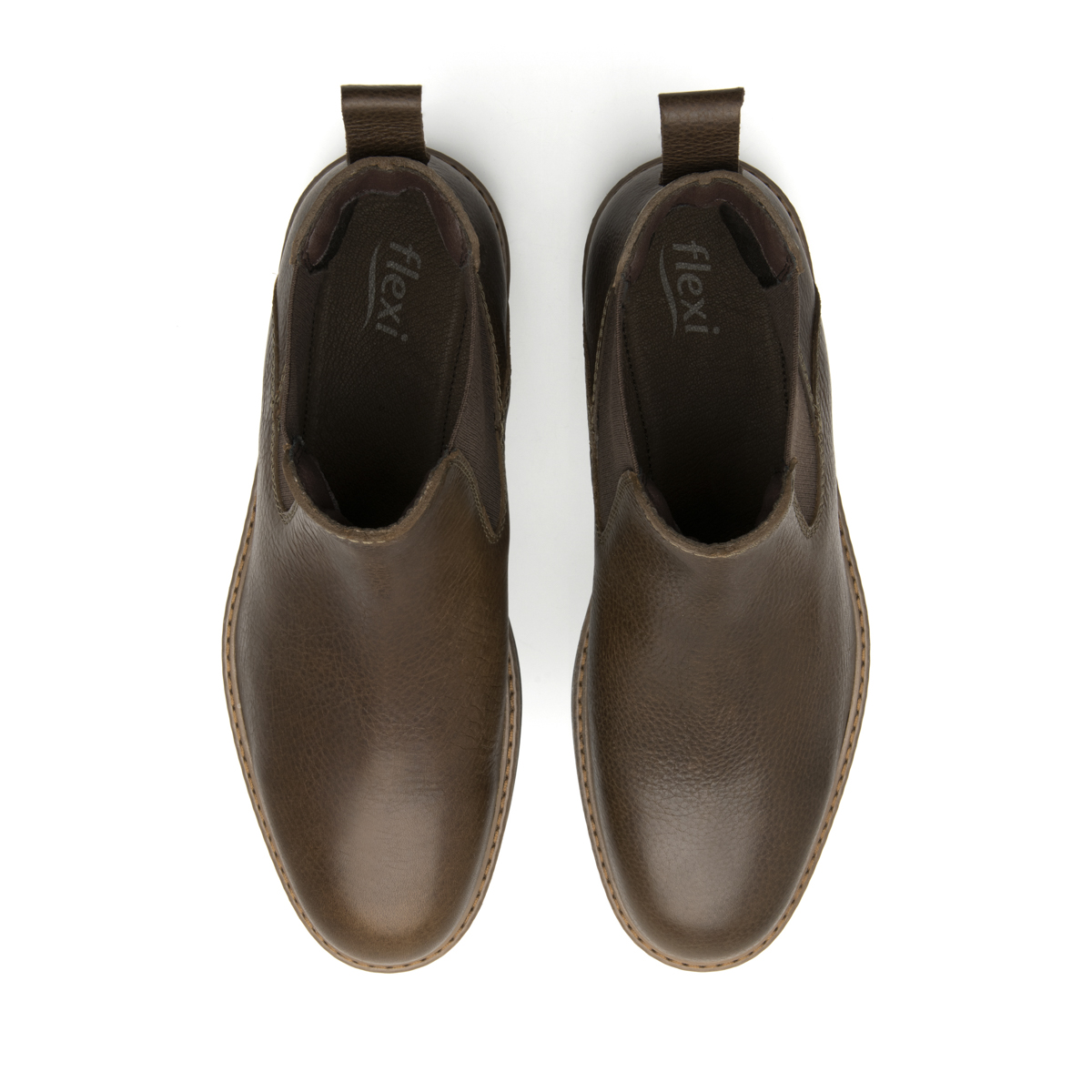 Men's Casual Leather Boot Style 402518 Chocolate