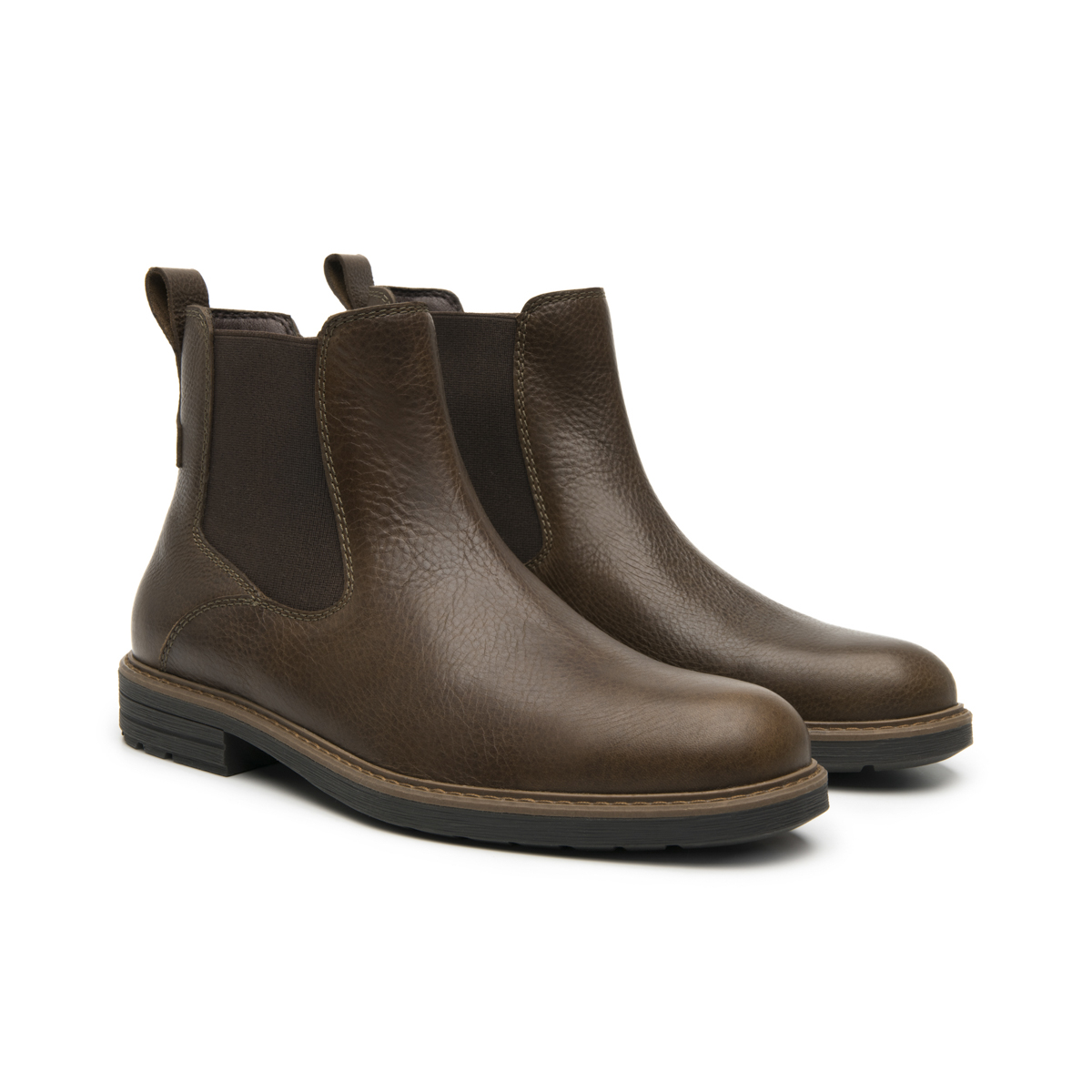 Men's Casual Leather Boot Style 402518 Chocolate