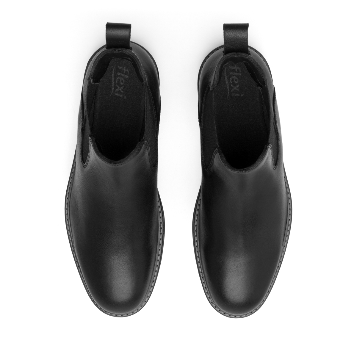 Men's Casual Leather Boot Style 402518 Black