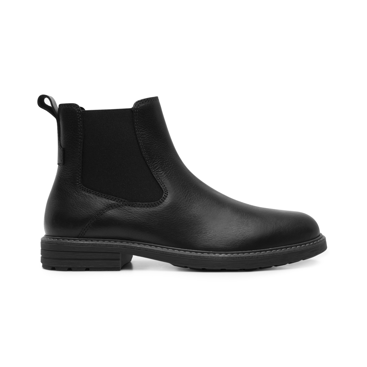 Men's Casual Leather Boot Style 402518 Black