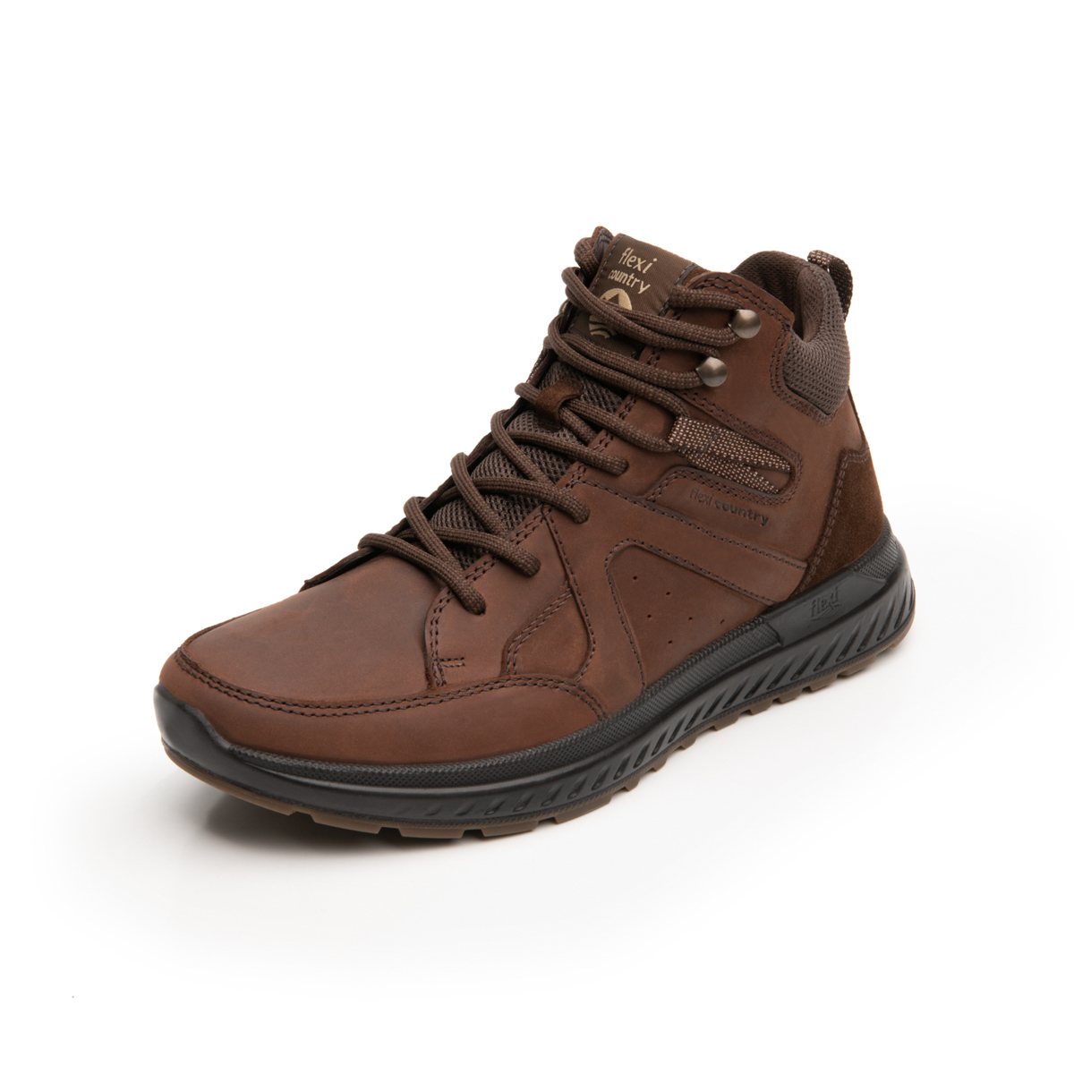 Men's Outdoor Flexi Country Boot with Reinforced Needle Attachment Style 403007 Brown