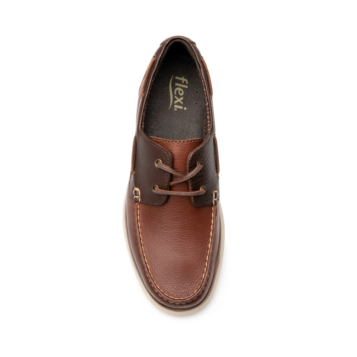 Zapato Casual De Playa Flexi para Hombre con Flowtek Estilo 403604 Tan