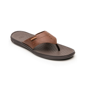 Men's Flexi Waterproof Beach Sandal - Style 404101 Brandy