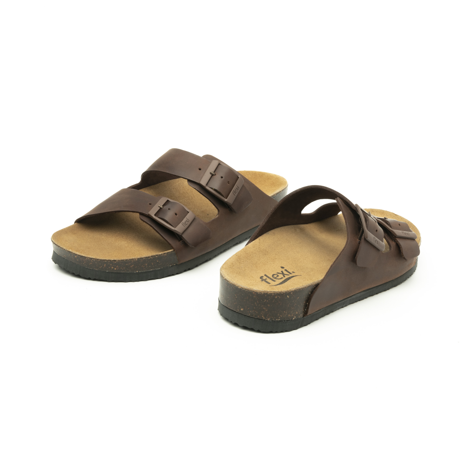 Flexi Beach Sandal With Anatomical Insole For Men - Style 404201 Brown