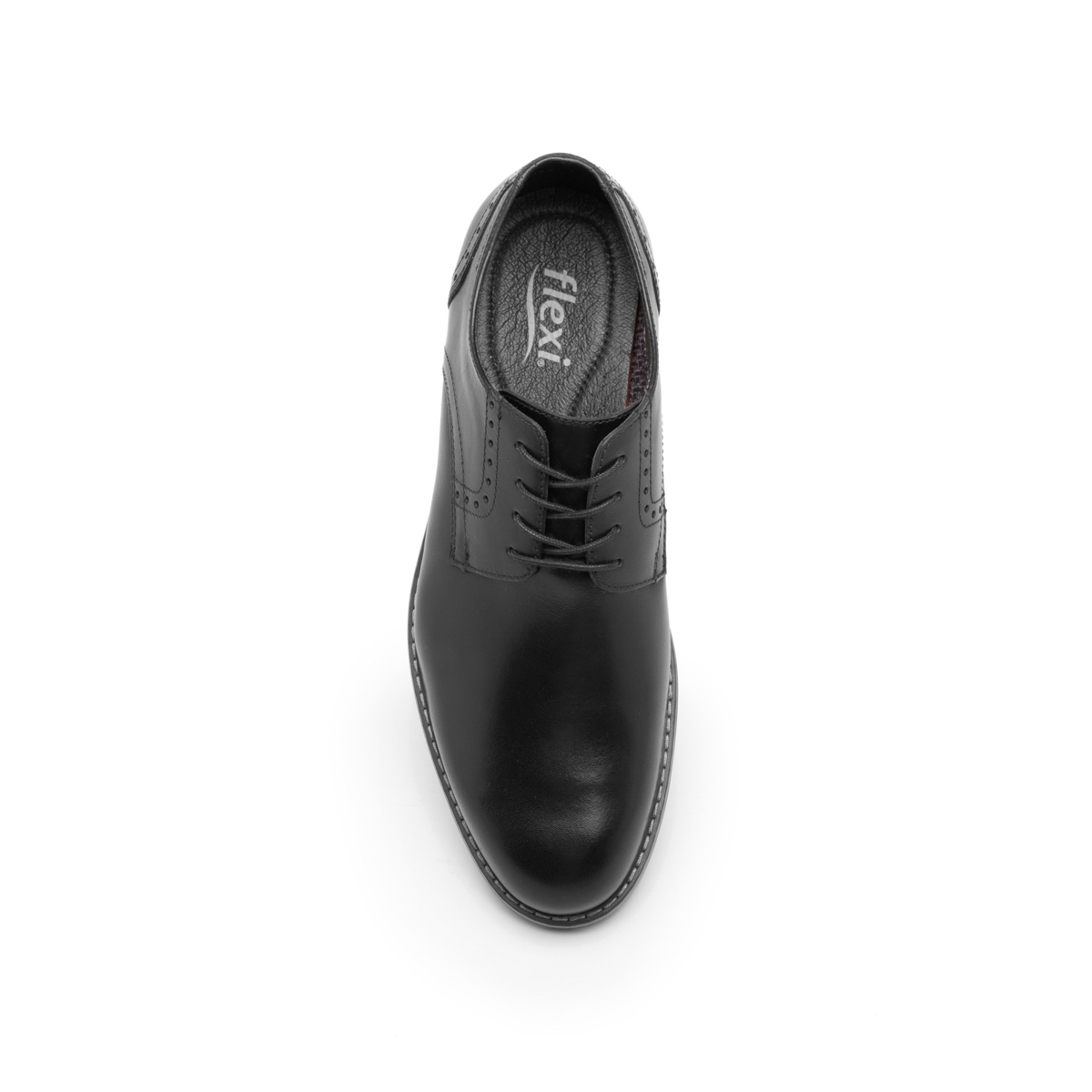 Zapato Derby Flexi para Hombre con Agujetas Estilo 404601 Negro