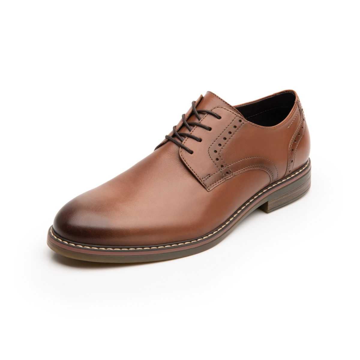 Zapato Derby Flexi para Hombre con Agujetas Estilo 404601 Tan
