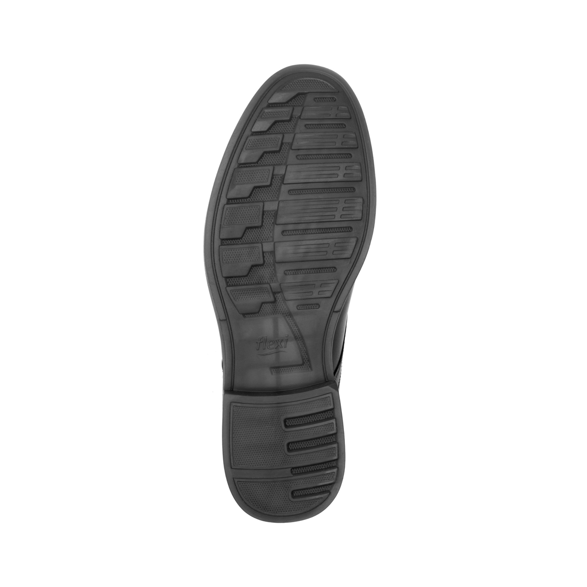 Botín Piel Con Agujetas Flexi para Hombre Estilo 404606 Negro