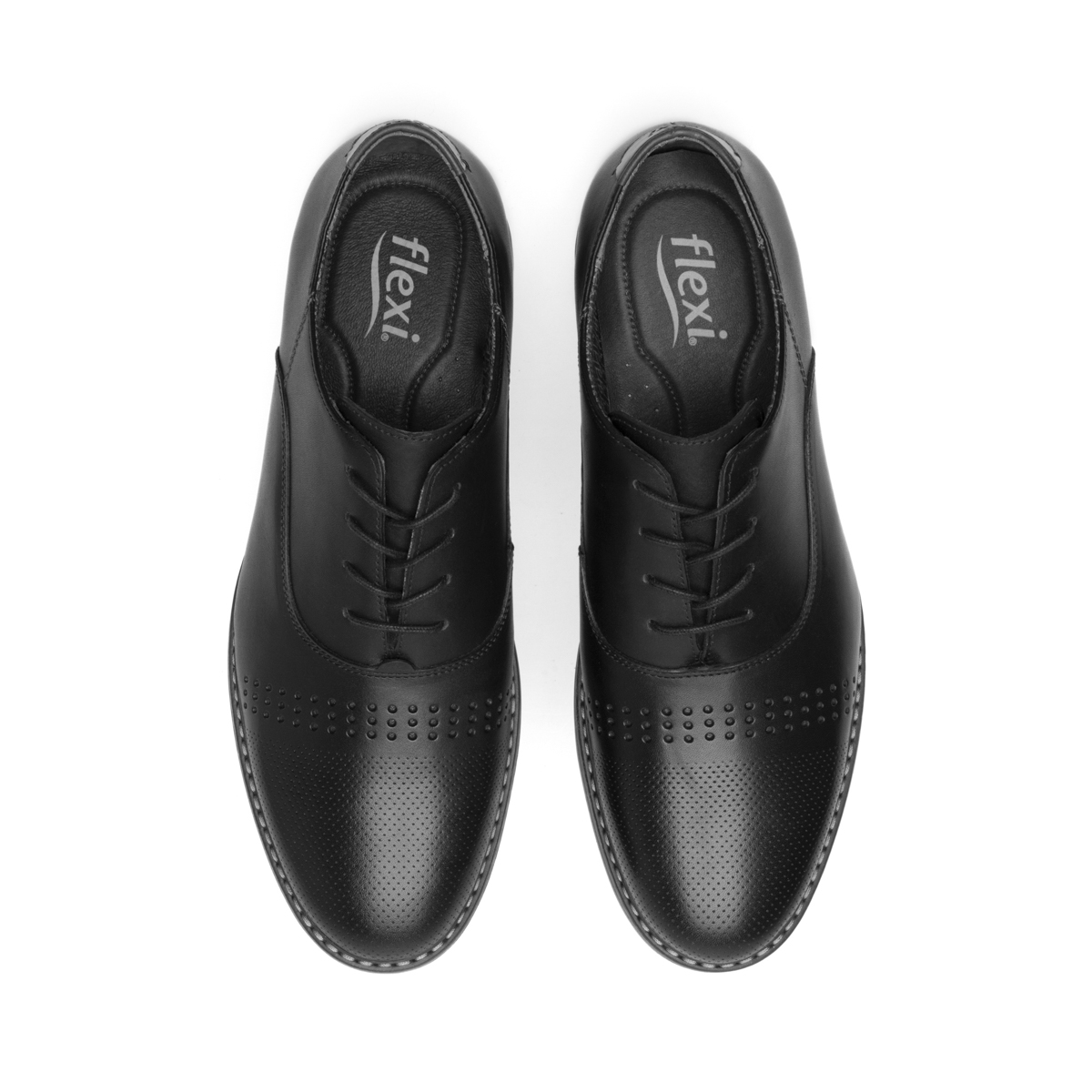 Men's Leather Oxford Shoe Style 404608 Black