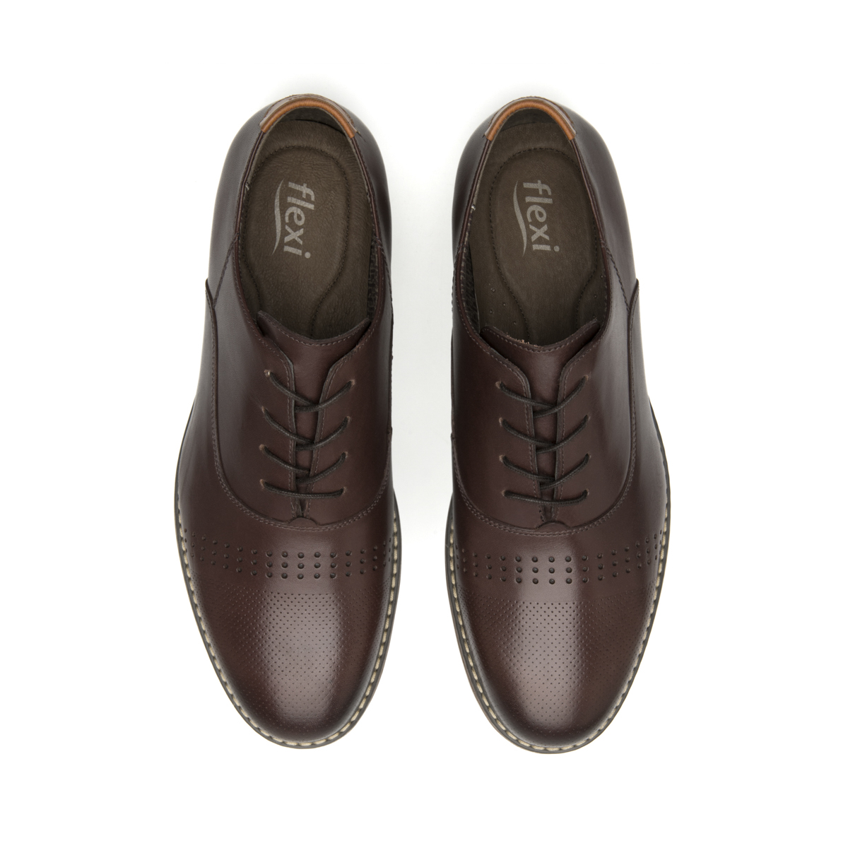 Men's Leather Oxford Shoe Style 404608 Wine