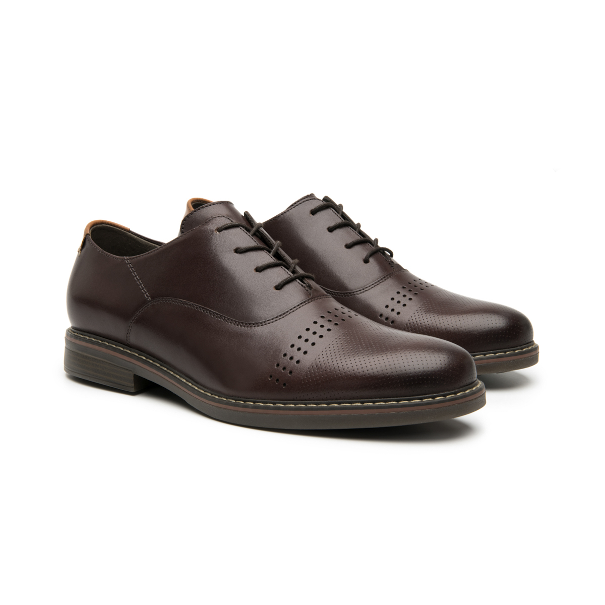 Men's Leather Oxford Shoe Style 404608 Wine