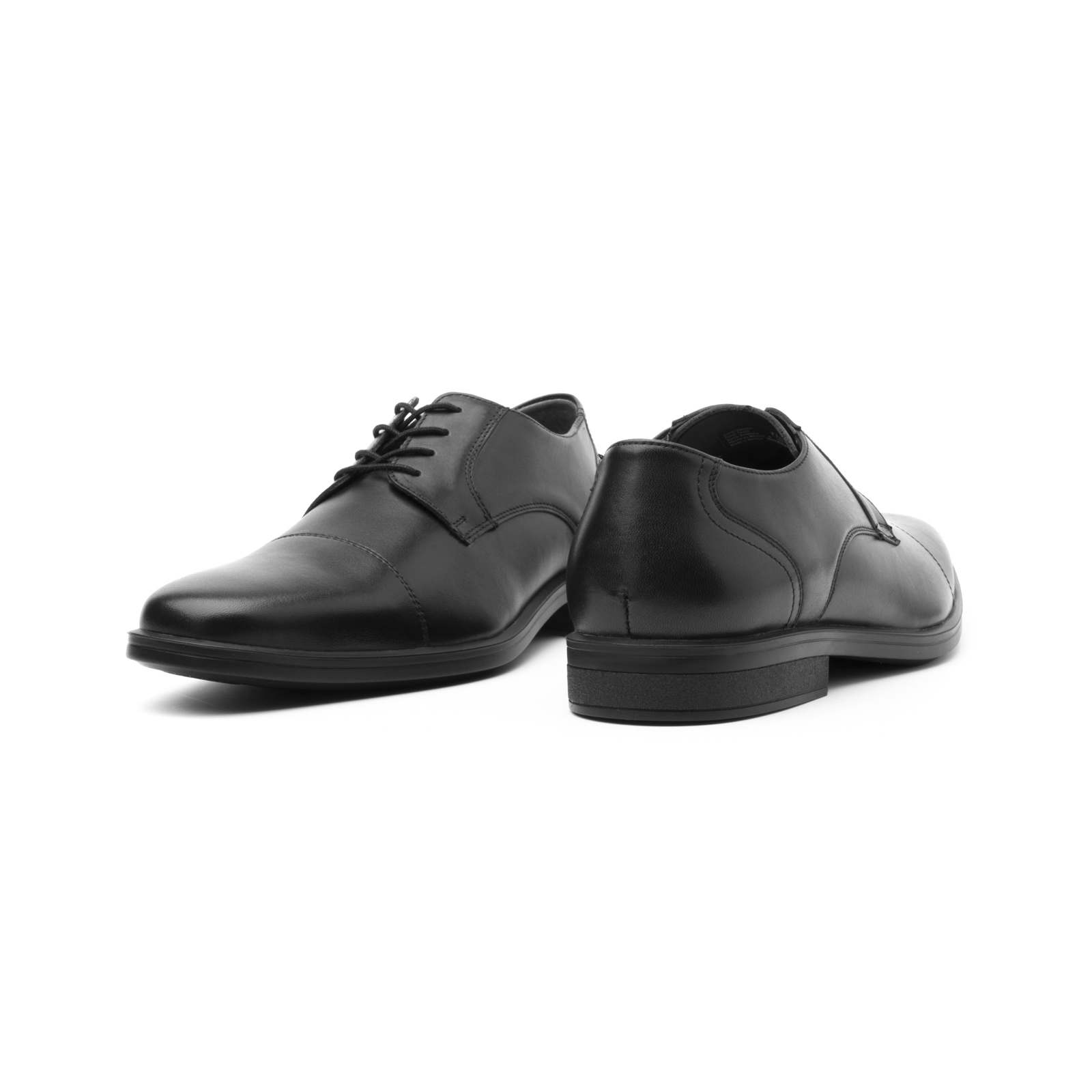 Derby Puntera Liso Flexi para Hombre Estilo 407801 Negro