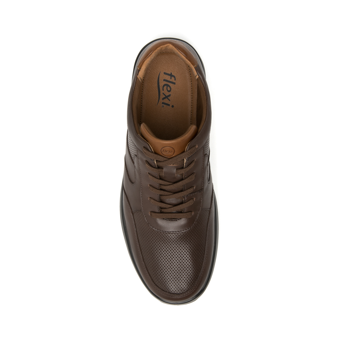 Men's Shoe with Lightweight Sole Style 408204 Chocolate