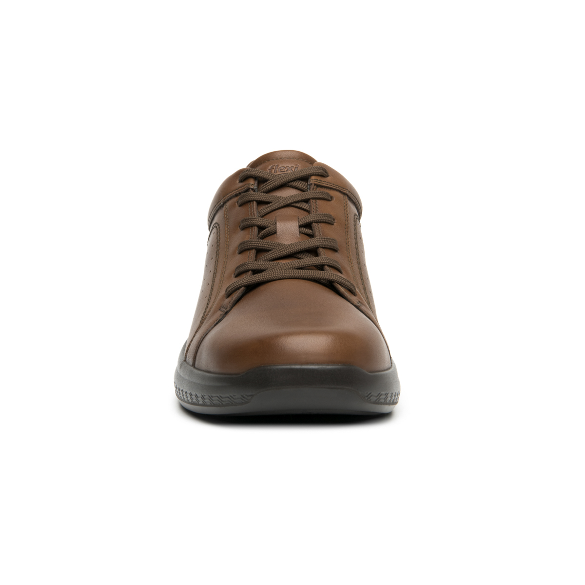 Zapato Casual Flexi para Hombre con Amarre Frontal Estilo 408208 Tan