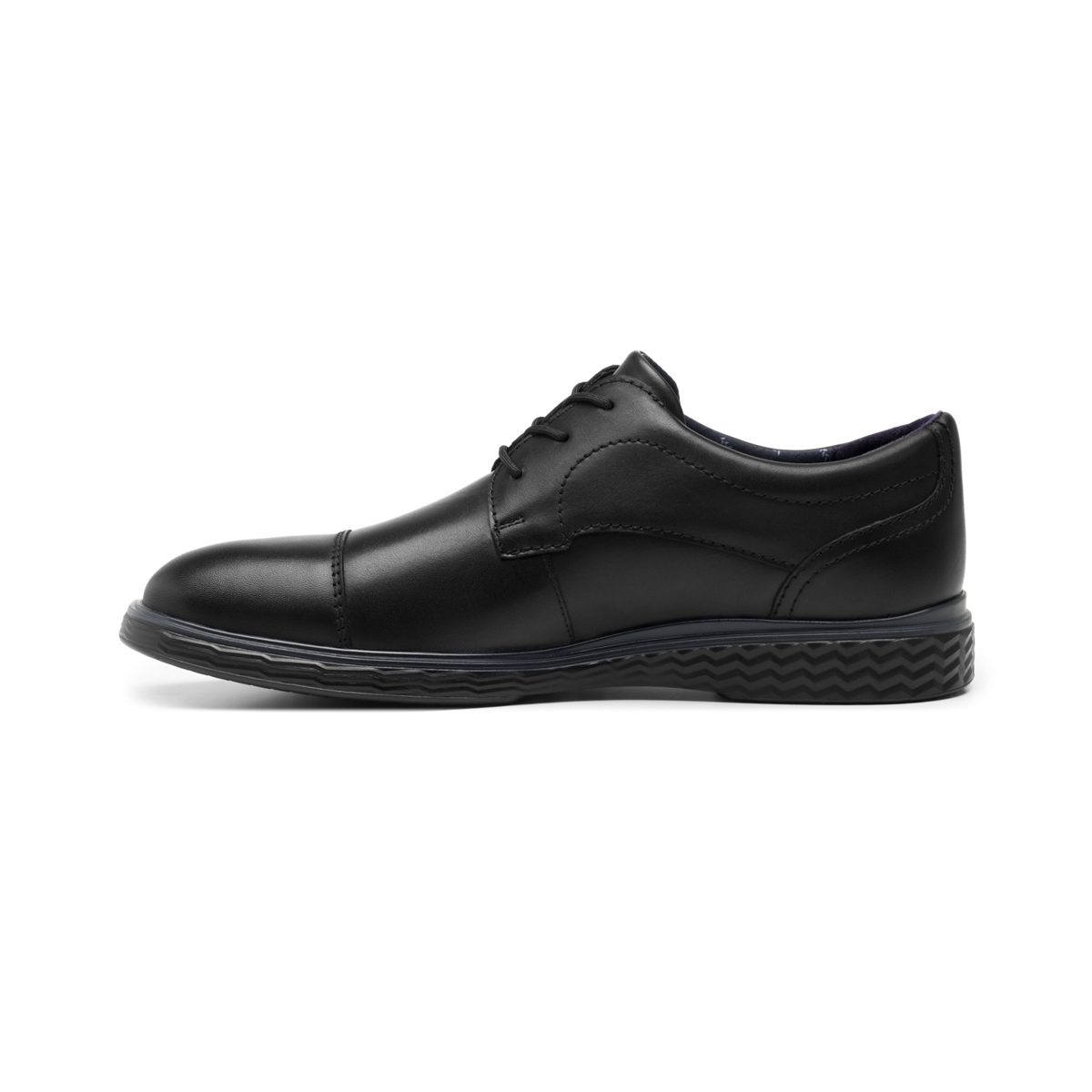 Derby Con Puntera Flexi para Hombre con Suela Extra Ligera Estilo 409405 Negro