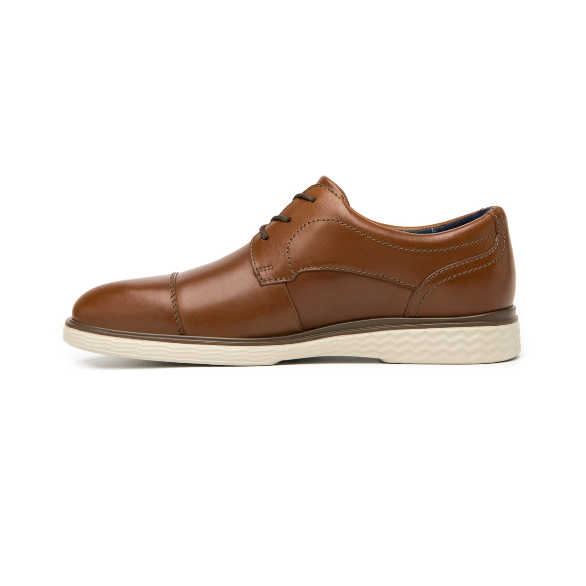 Derby Con Puntera Flexi para Hombre con Suela Extra Ligera Estilo 409405 Tan