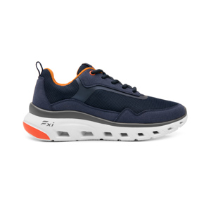 Sneaker Mezcla De Texturas Flexi para Hombre con Suela Extra Ligera Estilo 409802 Azul