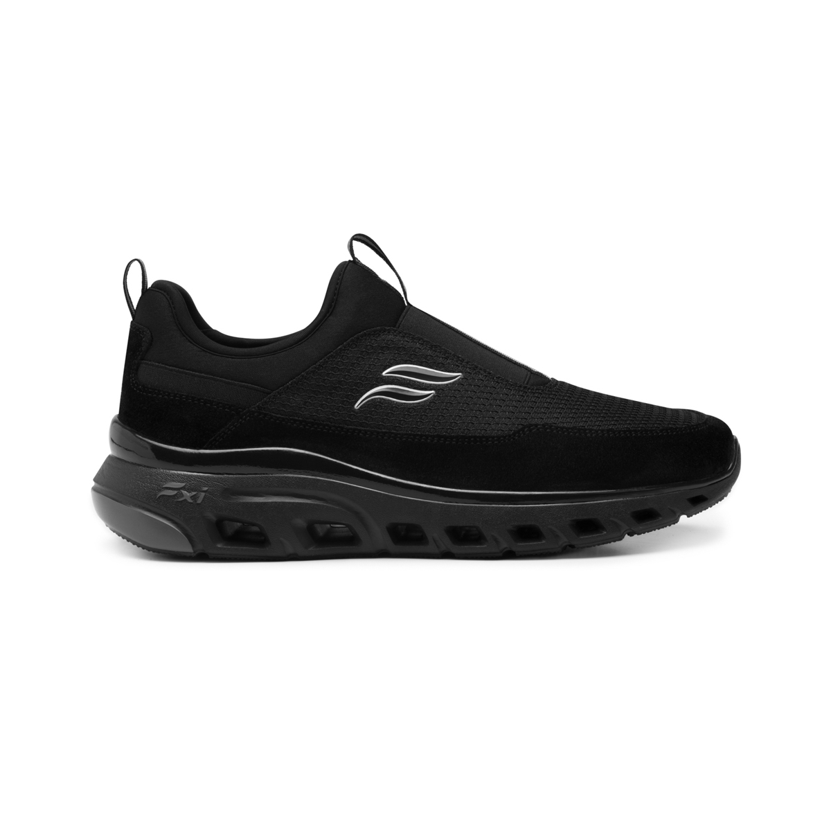 Sneaker Slip On Flexi para Hombre con Suela Extra Ligera Estilo 409805 Negro