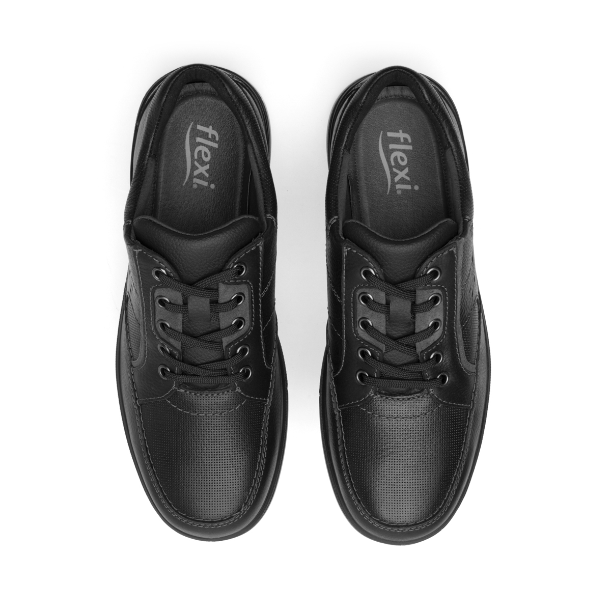 Men's Leather Moccasin Style 410605 Black