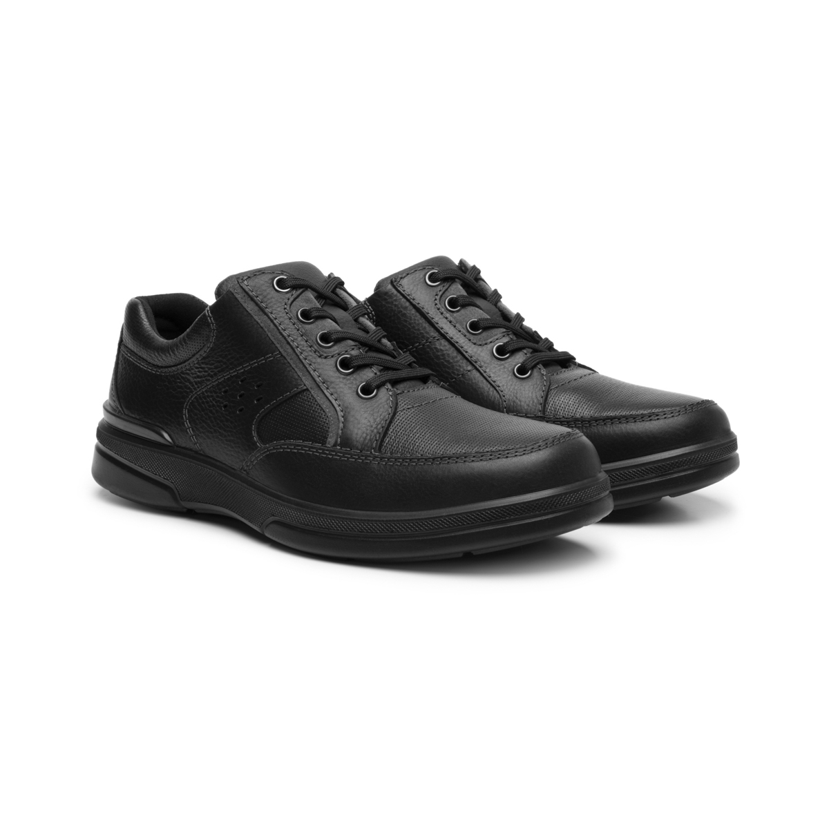 Men's Leather Moccasin Style 410605 Black