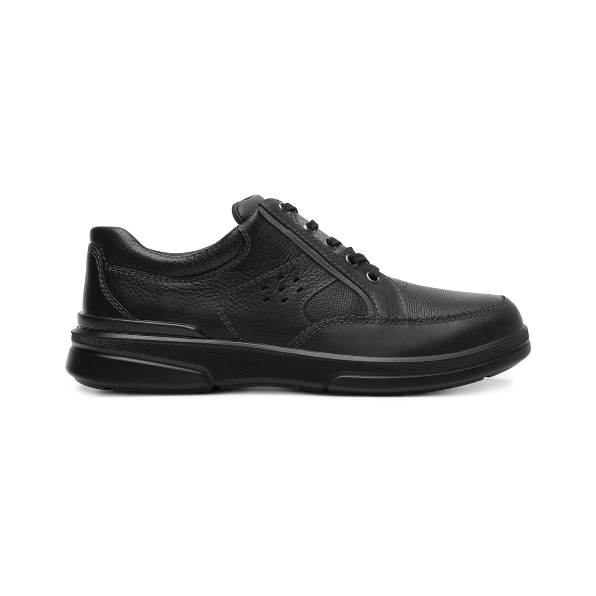 Men's Leather Moccasin Style 410605 Black