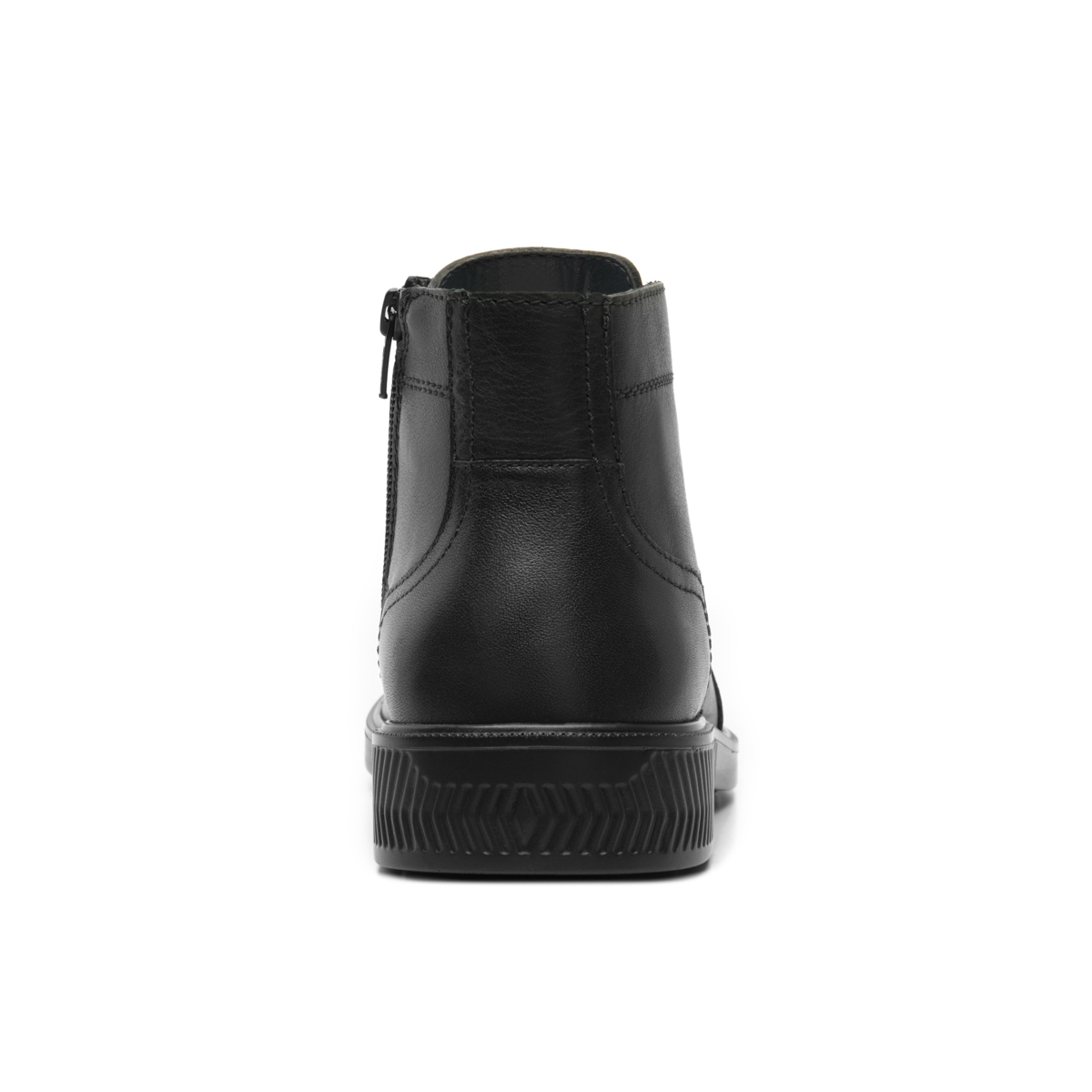 Men's Leather Boot with Internal Zipper Style 412306 Black