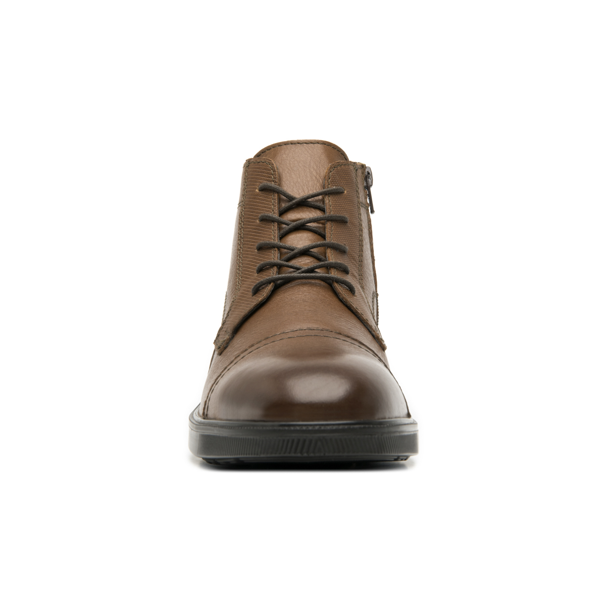 Men's Leather Boot with Internal Zipper Style 412306 Tan