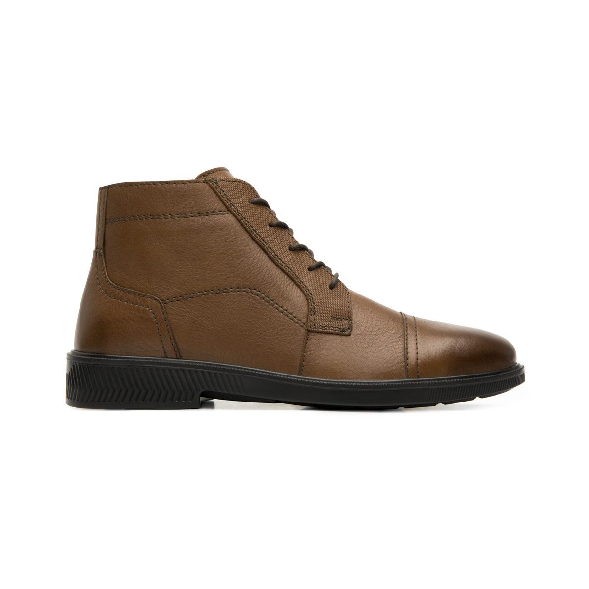 Men's Leather Boot with Internal Zipper Style 412306 Tan