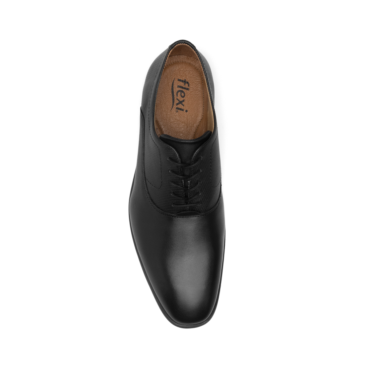 Zapato Oxford Flexi para Hombre con Piel Extra Suave Estilo 413602 Negro