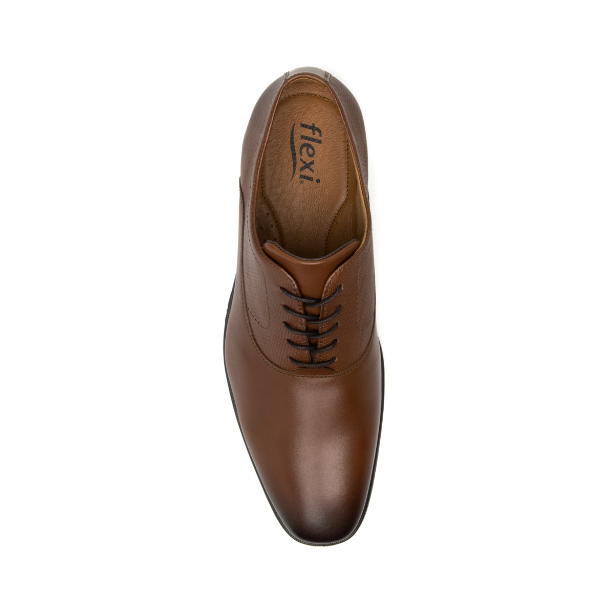 Zapato Oxford Flexi para Hombre con Piel Extra Suave Estilo 413602 Tan