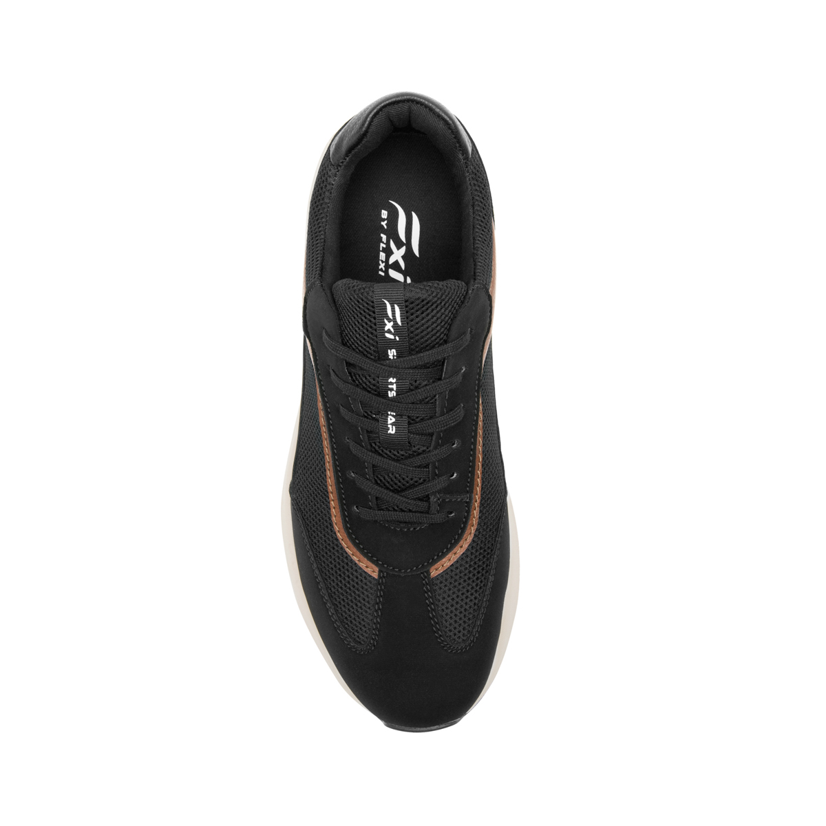Men's Casual Sneaker with Lightweight Sole Style 413902 Black