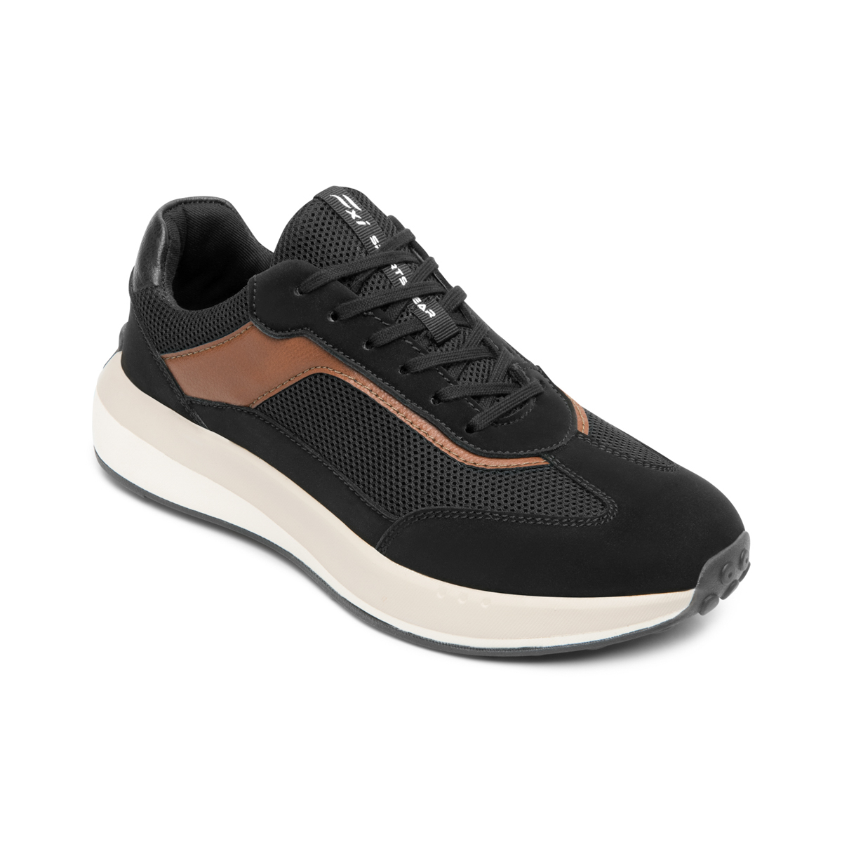 Men's Casual Sneaker with Lightweight Sole Style 413902 Black