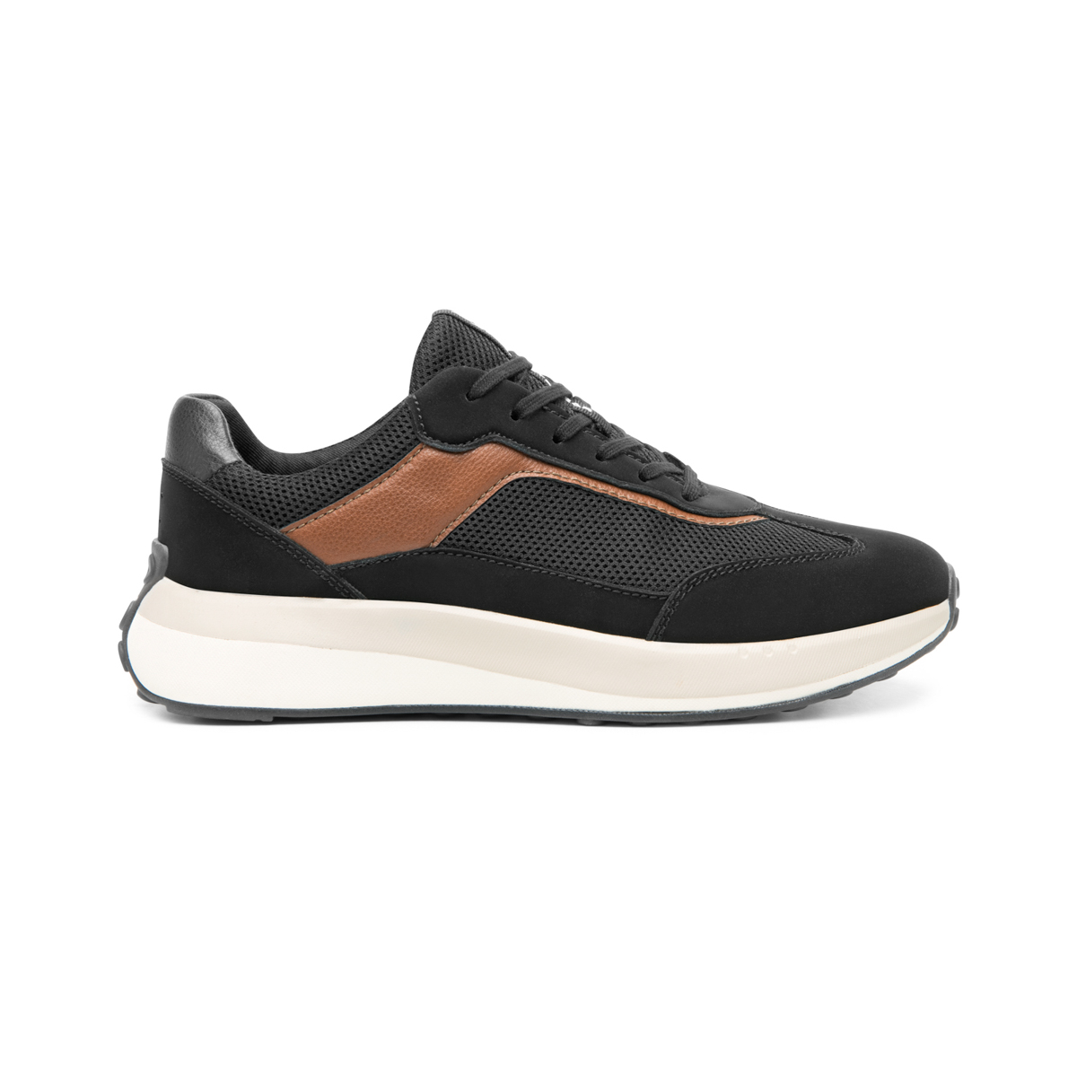 Men's Casual Sneaker with Lightweight Sole Style 413902 Black