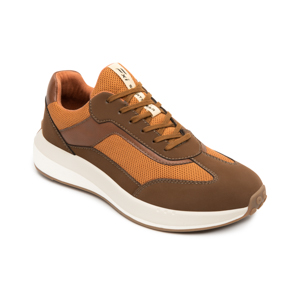 Men's Casual Sneaker with Lightweight Sole Style 413902 Brown