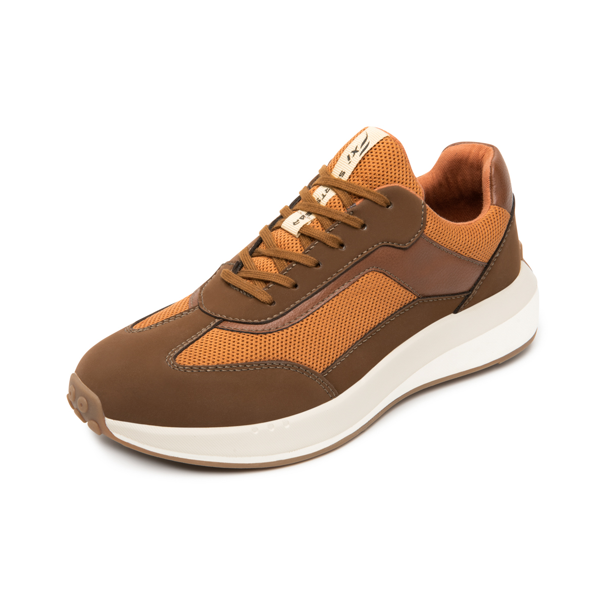 Sneaker Casual Flexi para Hombre con Suela Ligera Estilo 413902 Tabaco