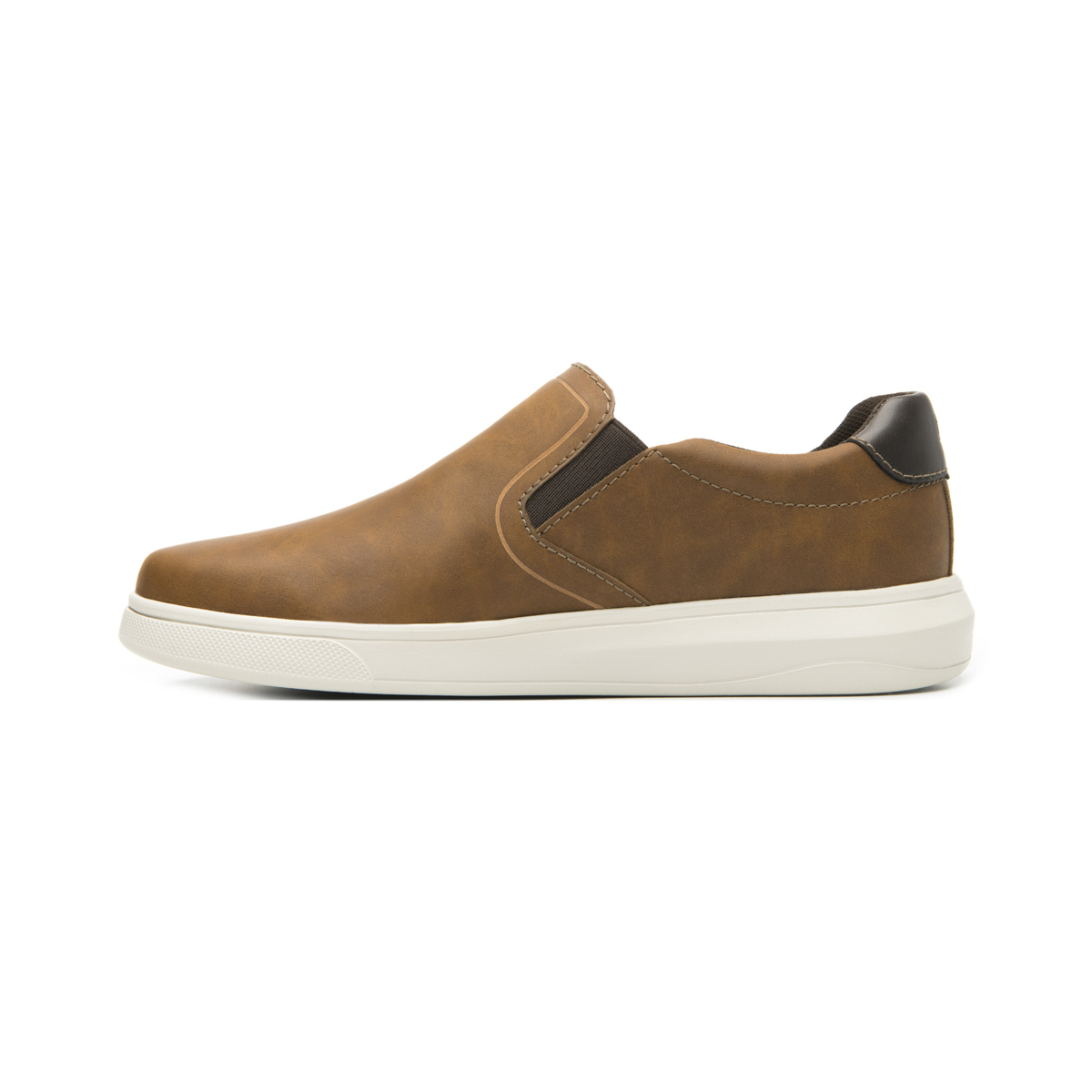 Slip On Casual Flexi para Hombre con Suela Extra Ligera Estilo 415305 Café