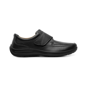 Men's Leather Shoes with Adjustable Width Style 415901 Black