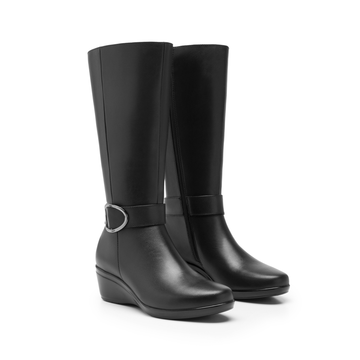 Bota Alta Flexi para Mujer con Cierre Interno Estilo 45231 Negro