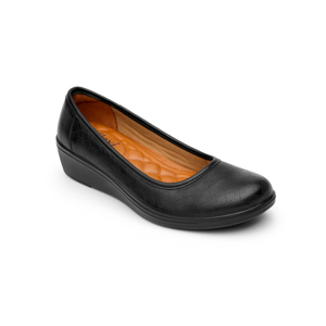Flat Casual Flexi With Comfort Pad Template For Women - Style 45602 Black