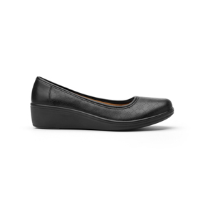 Flat Casual Flexi With Comfort Pad Template For Women - Style 45602 Black