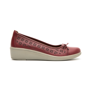 Women's Ballerina with Comfort Pad Insole Style 45608 Red