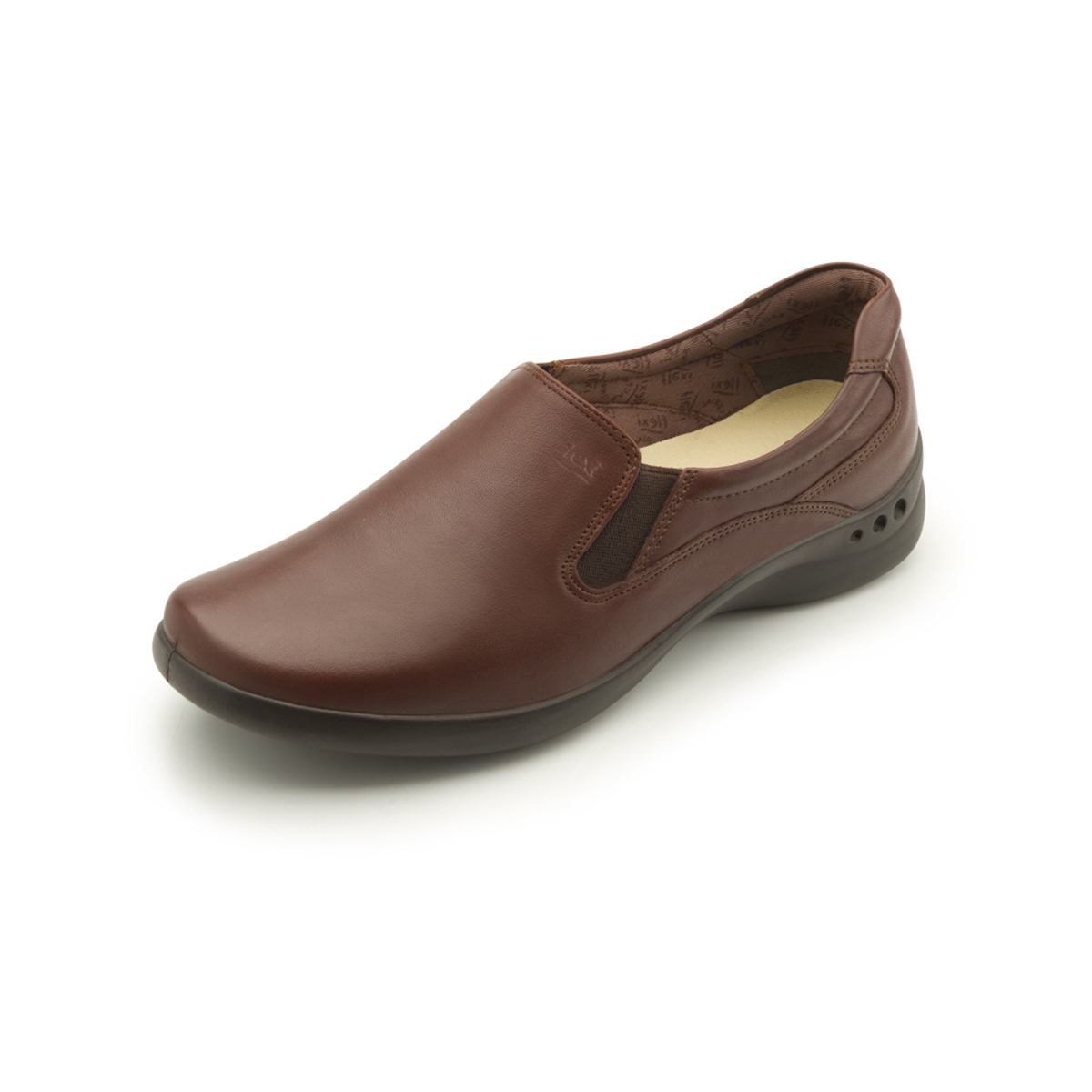 Flat Casual Flexi Con Sistema De Mejor Agarre Para Mujer - Estilo 48301 Moka