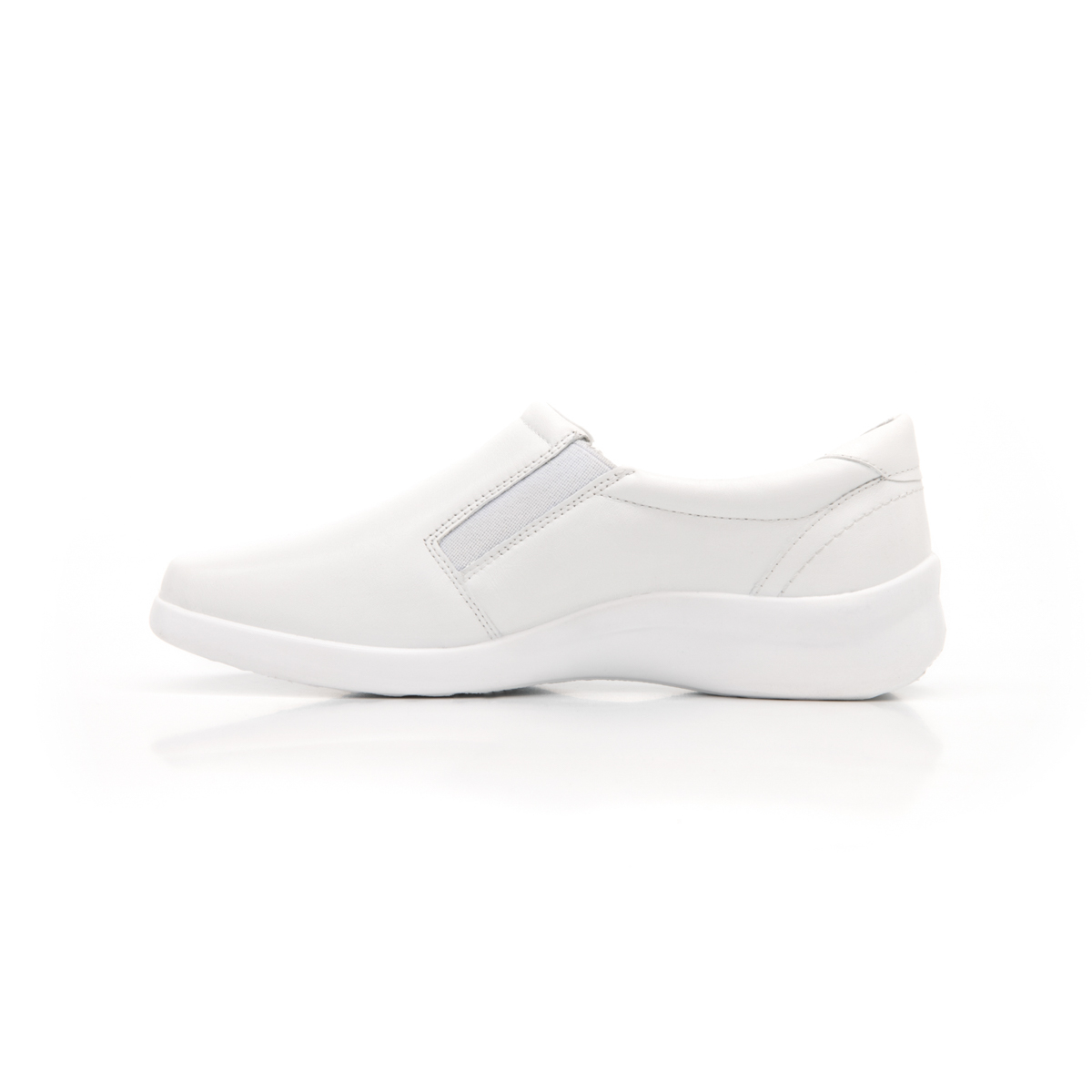 Loafer Con Cierres Flexi para Mujer con Plantilla Removible Estilo 48303 Blanco