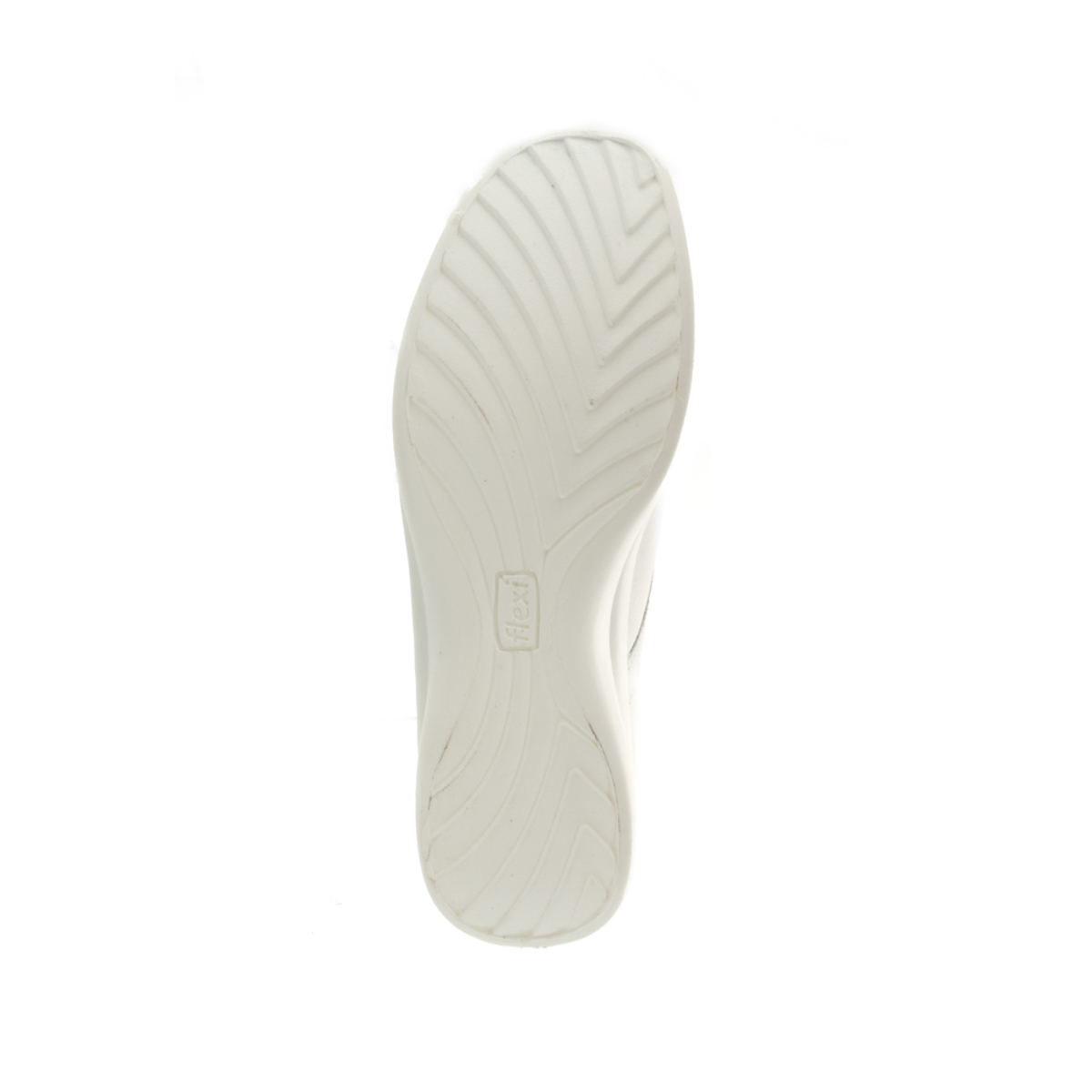 Flat De Servicio/Clínico Flexi Con Plantilla Removible Para Mujer - Estilo 48304 Blanco