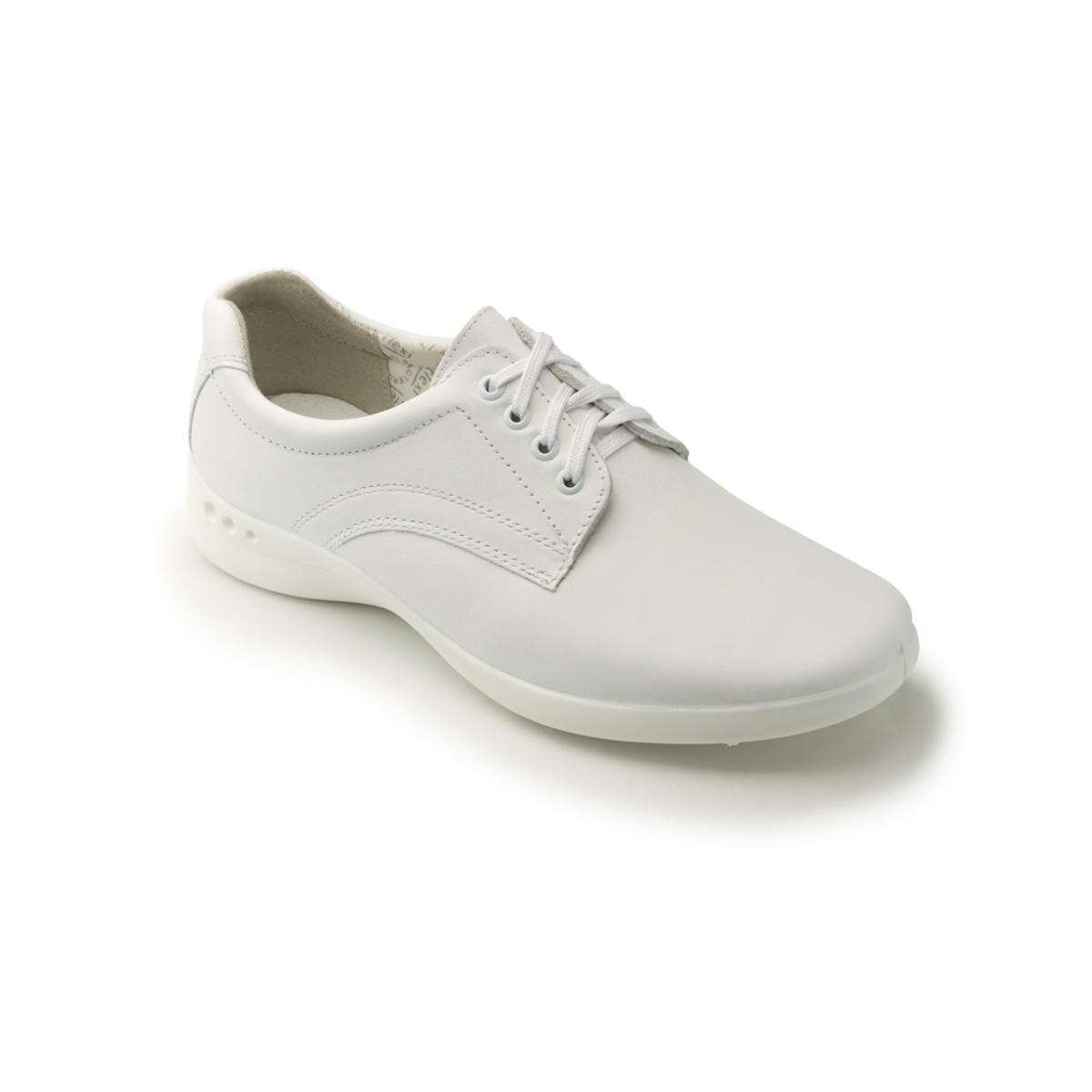 Flat De Servicio/Clínico Flexi Con Plantilla Removible Para Mujer - Estilo 48304 Blanco