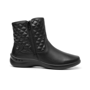 Women's Leather Bootie Style 48330 Black