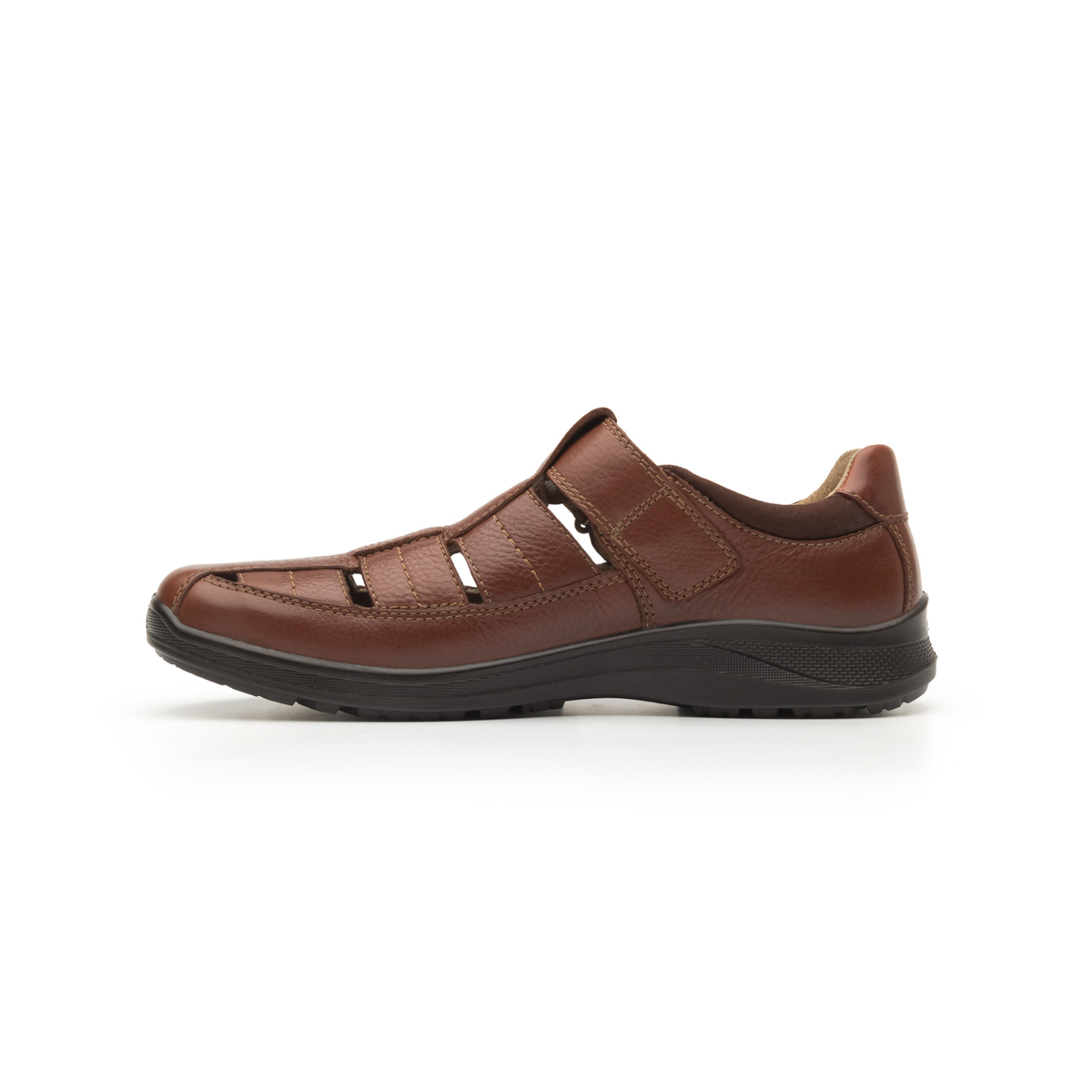 Sandalia Urbana Flexi Con Piel Graneada Para Hombre - Estilo 50807 Tan