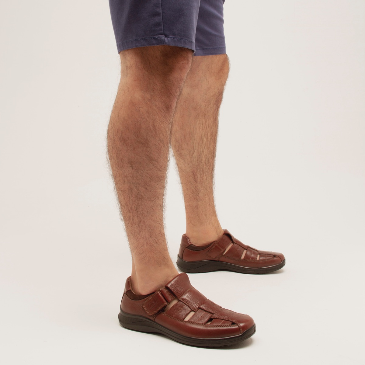 Sandalia Urbana Flexi Con Piel Graneada Para Hombre - Estilo 50807 Tan